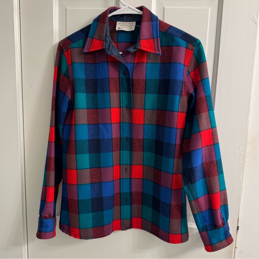 50s Pendleton Wool Flannel Button Up - image 1